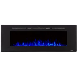 Touchstone Sideline 60-Inch Recessed Smart Electric Fireplace (#80011) -Top Tier Shop touchstone touchstone sideline 60 recessed electric fireplace 80011 13315676864606