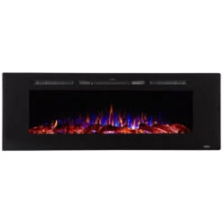 Touchstone Sideline 60-Inch Recessed Smart Electric Fireplace (#80011) -Top Tier Shop touchstone touchstone sideline 60 recessed electric fireplace 80011 13315677093982