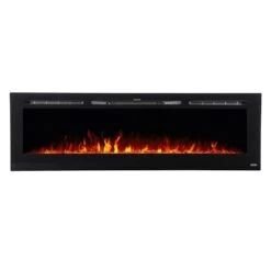 Touchstone Sideline 72-Inch Recessed Smart Electric Fireplace (#80015) -Top Tier Shop touchstone touchstone sideline 72 recessed electric fireplace 80015 28352195264606